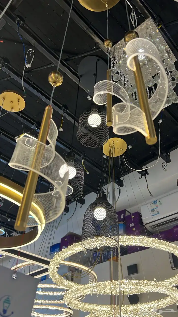 ديكورات نجف تحف ثريات اباليك شحن 12