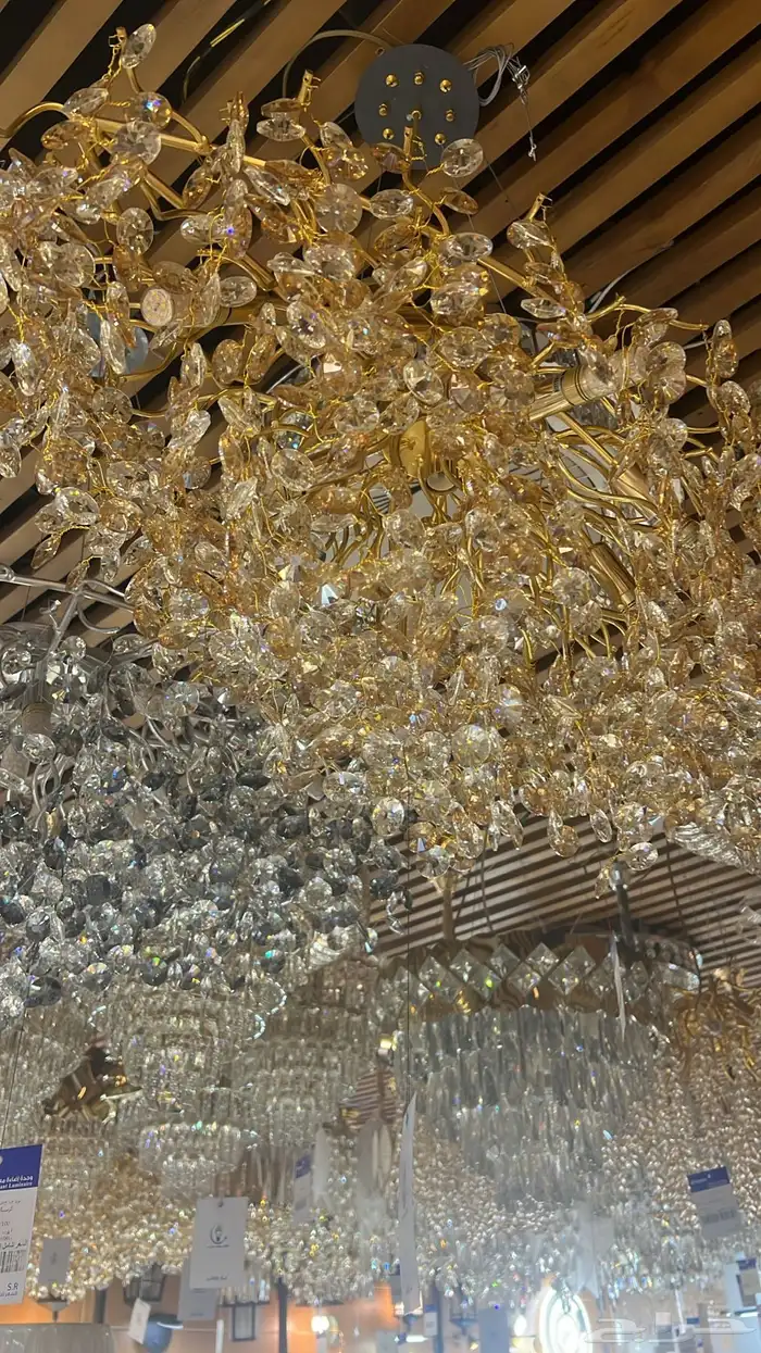 ديكورات نجف تحف ثريات اباليك شحن 73