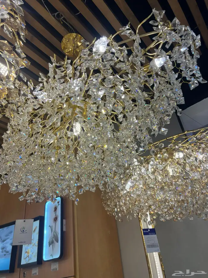 ديكورات نجف تحف ثريات اباليك شحن 60