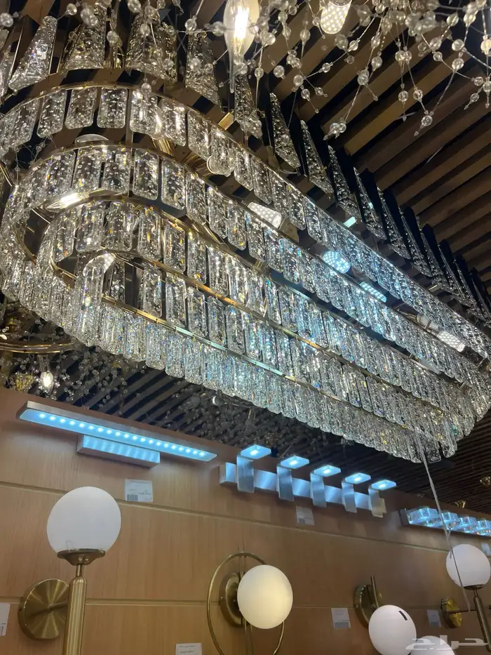 ديكورات نجف تحف ثريات اباليك شحن 54