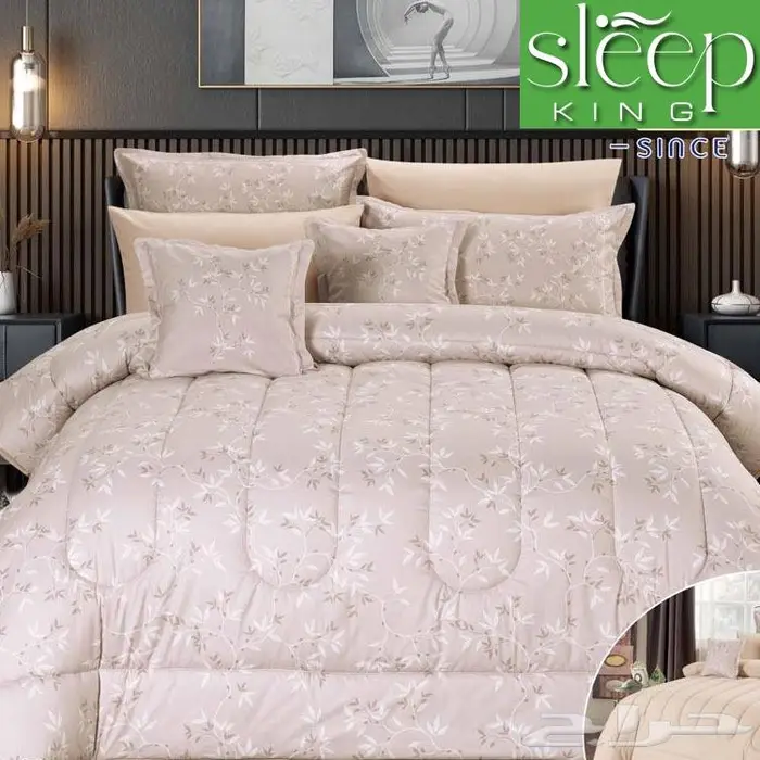 مفرش ريتشي صيفي قطن ممتاز وجهين كنج 8قطع 3