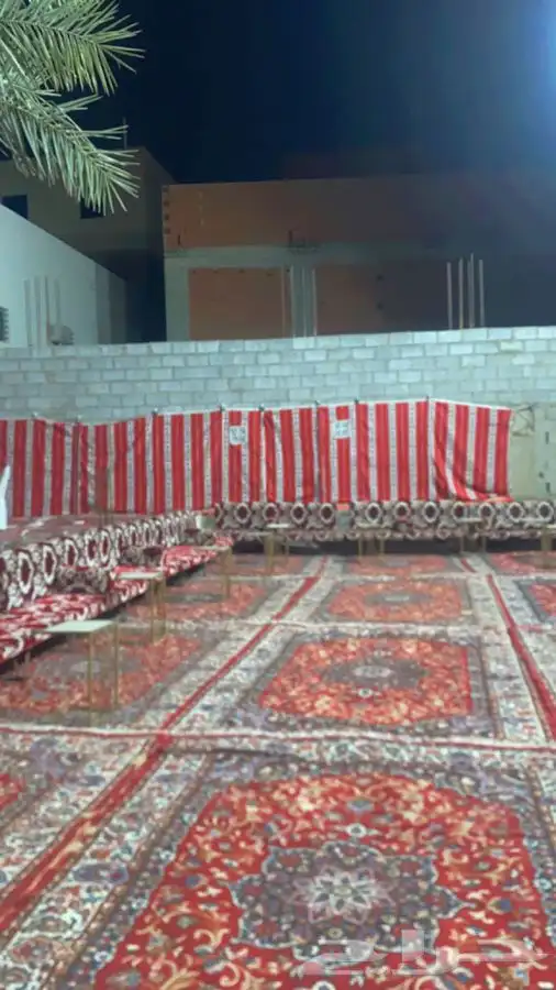 تأجير فرش وجلسات وتأجير لوزم افرح للعيد فرش بي كمية كبيره 5