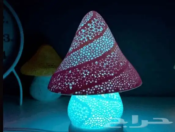 اضاءة طاولة ليد usb على شكل فطر 0