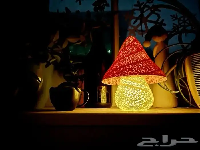اضاءة طاولة ليد usb على شكل فطر 1