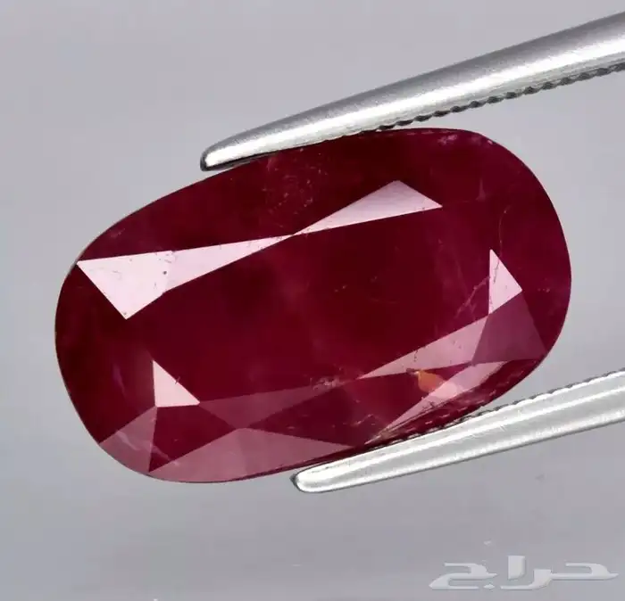 ياقوت بورمي أحمر أرجواني 0