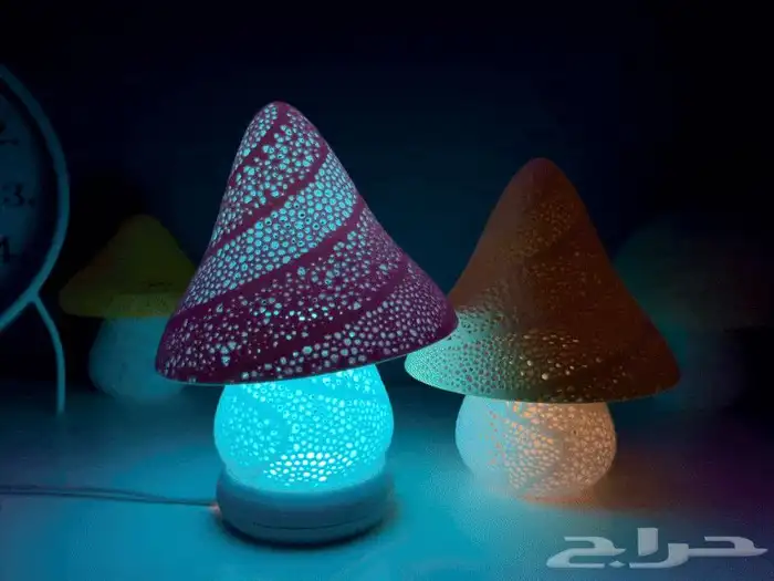اضاءة طاولة ليد usb على شكل فطر 2