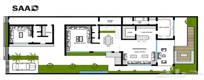 تصميم معماري خارجي داخلي لاندسكيب 2