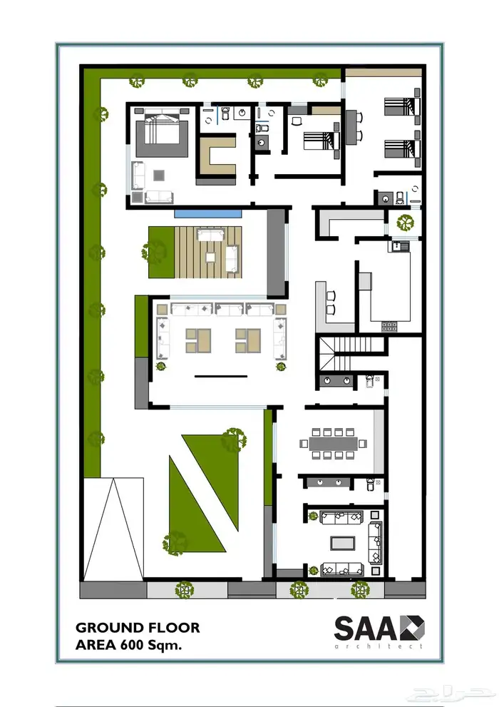 تصميم معماري خارجي داخلي لاندسكيب 1