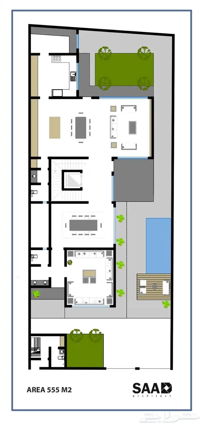 تصميم معماري خارجي داخلي لاندسكيب 4