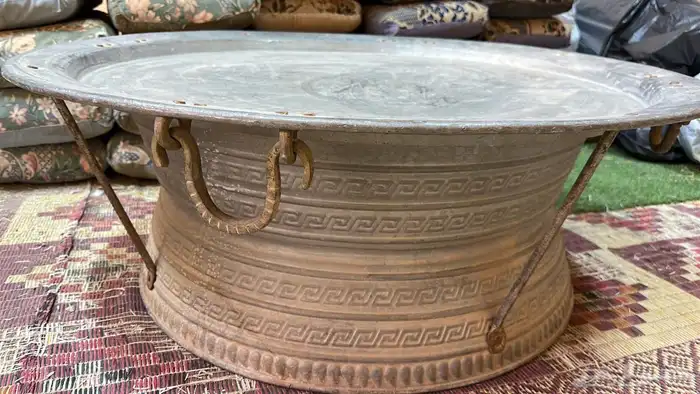 صينية نحاس قديمه حجم كبير 2