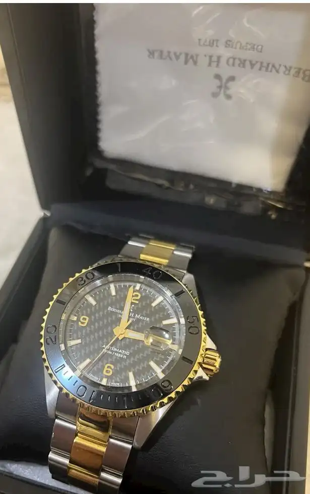 ساعة بيرنهارد اتش ماير سويسرية كاربون فايبر ستاينلس ستيل 1