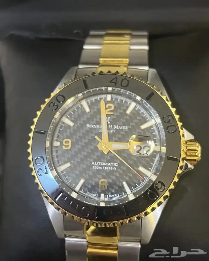 ساعة بيرنهارد اتش ماير سويسرية كاربون فايبر ستاينلس ستيل 5