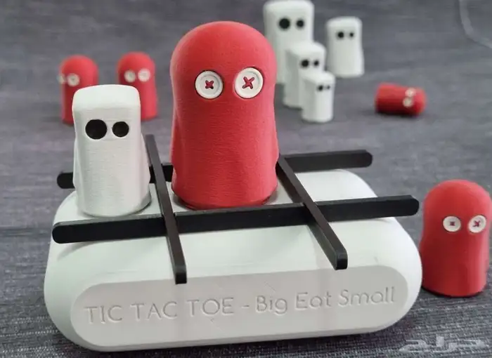لعبة تيك تاك تو ( اكس أو ) الصغير يأكل الكبير نسخة الاشباح 0