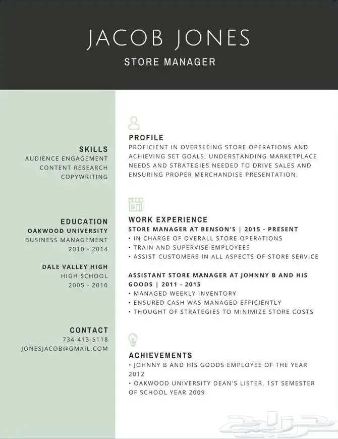 تصميم سيره ذاتيه احترافيه بأسعار رمزيه 3