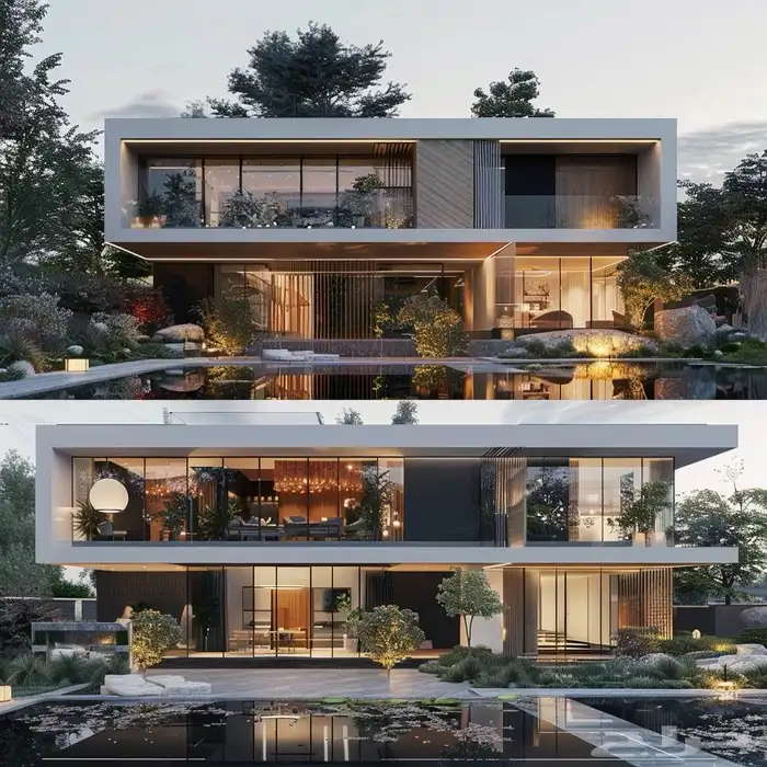 تصميم واجهات 3D مودرن و كلاسكيك مع المخططات التنفيذية كاملة 16