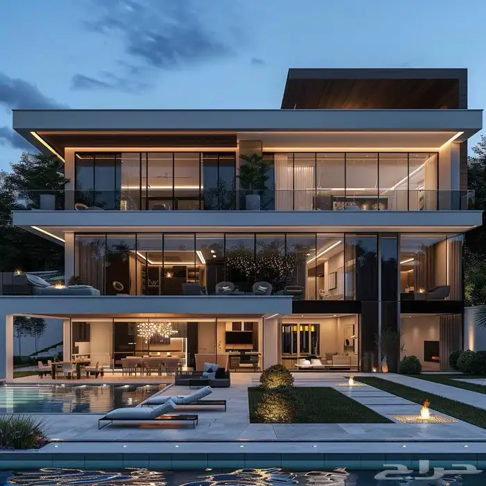 تصميم واجهات 3D مودرن و كلاسكيك مع المخططات التنفيذية كاملة 8