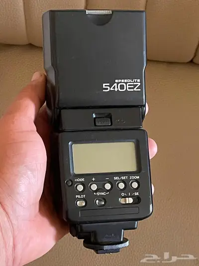 Canon flash 540 EZ اصلي وكابل استوديو 3