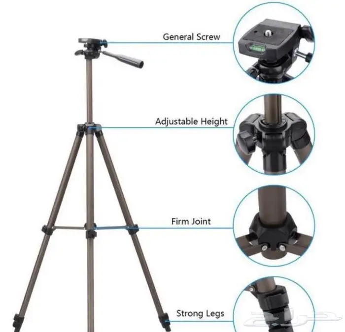 حامل ترايبود للكاميرات الاحترافية 127cm 2