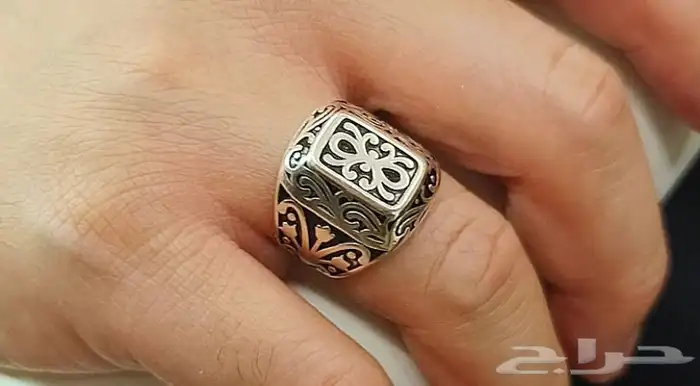 خواتم فضة نقشات فخمة بدون فصوص ومسابح لؤلؤ حر اصلي 30