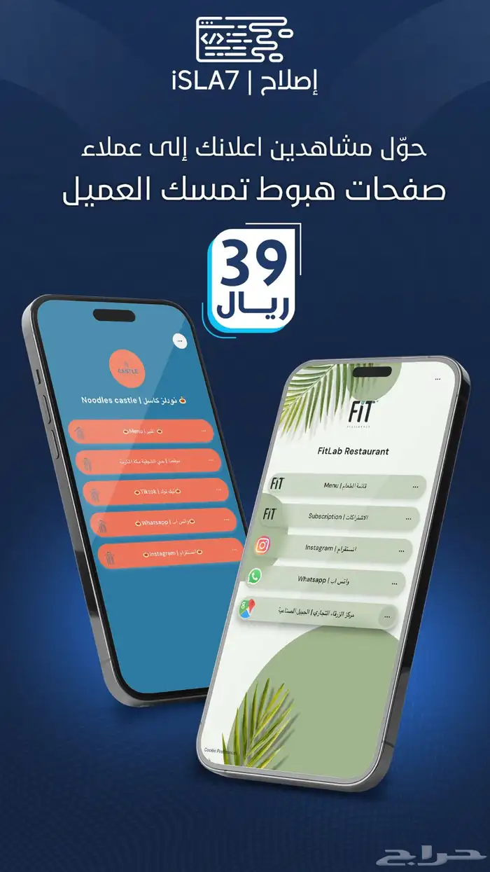 صفحة هبوط تستخدم في الاعلانات 0