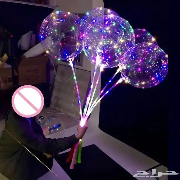 العيد بالونات مضيئة ومنفاخ كهربائي 1