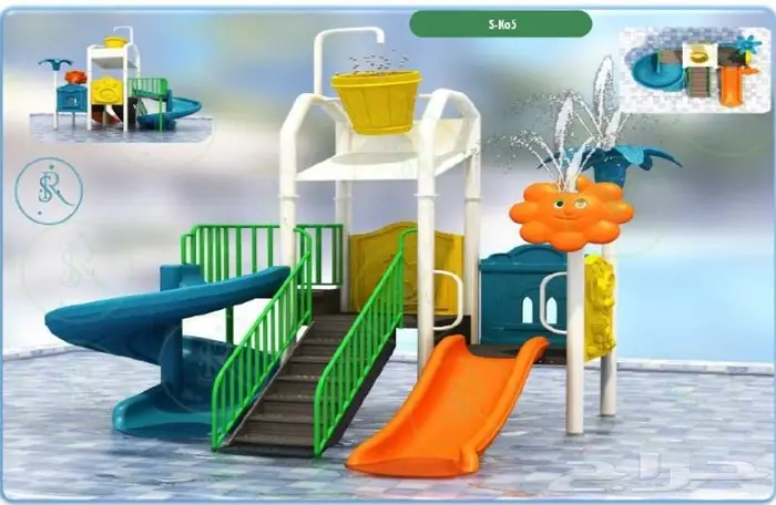 العاب مائية وسط 3 بوصة 4