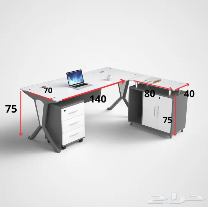 مكتب زجاج مودرن 2