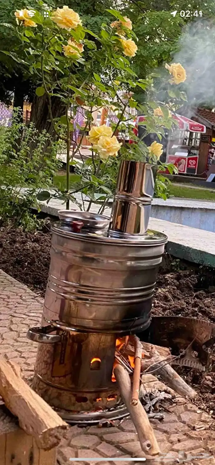 سماور حطب تركي جديد 0