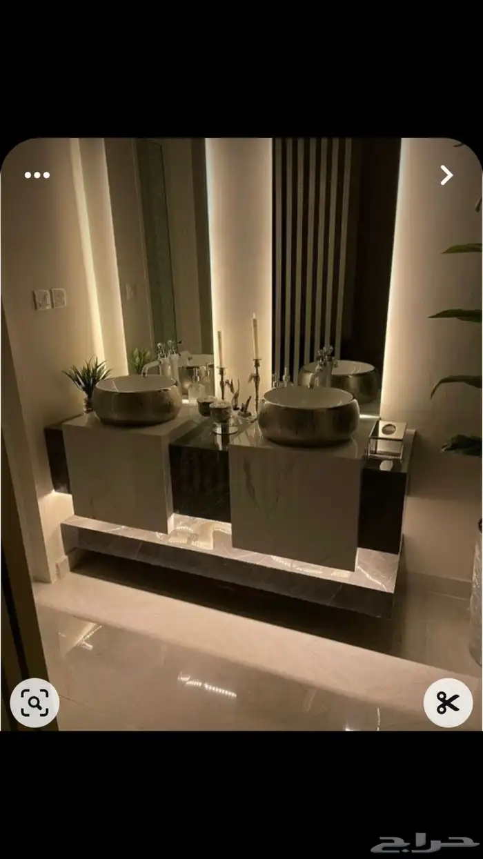 مغاسل رخام طبيعي وصناعي طاولات ومطبخ 16