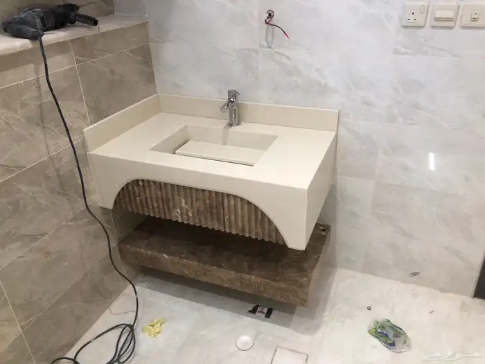 مغاسل رخام طبيعي وصناعي طاولات ومطبخ 9