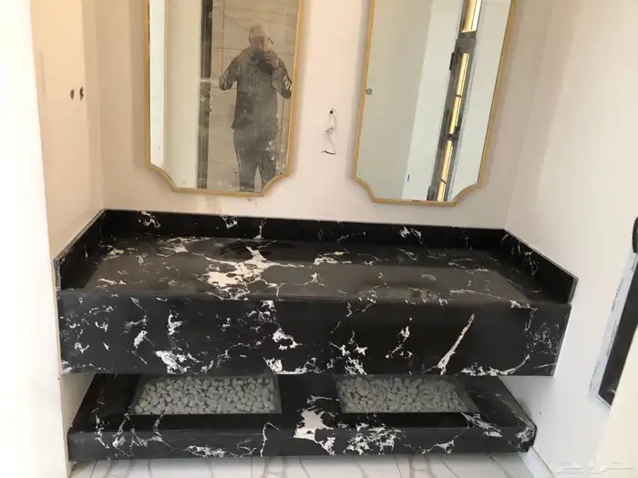 مغاسل رخام طبيعي وصناعي طاولات ومطبخ 19