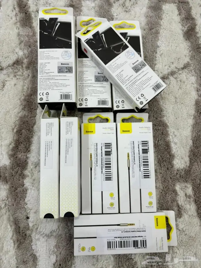 قطعة محول اوكس الى بلوتوث baseus aux bluetooth 1