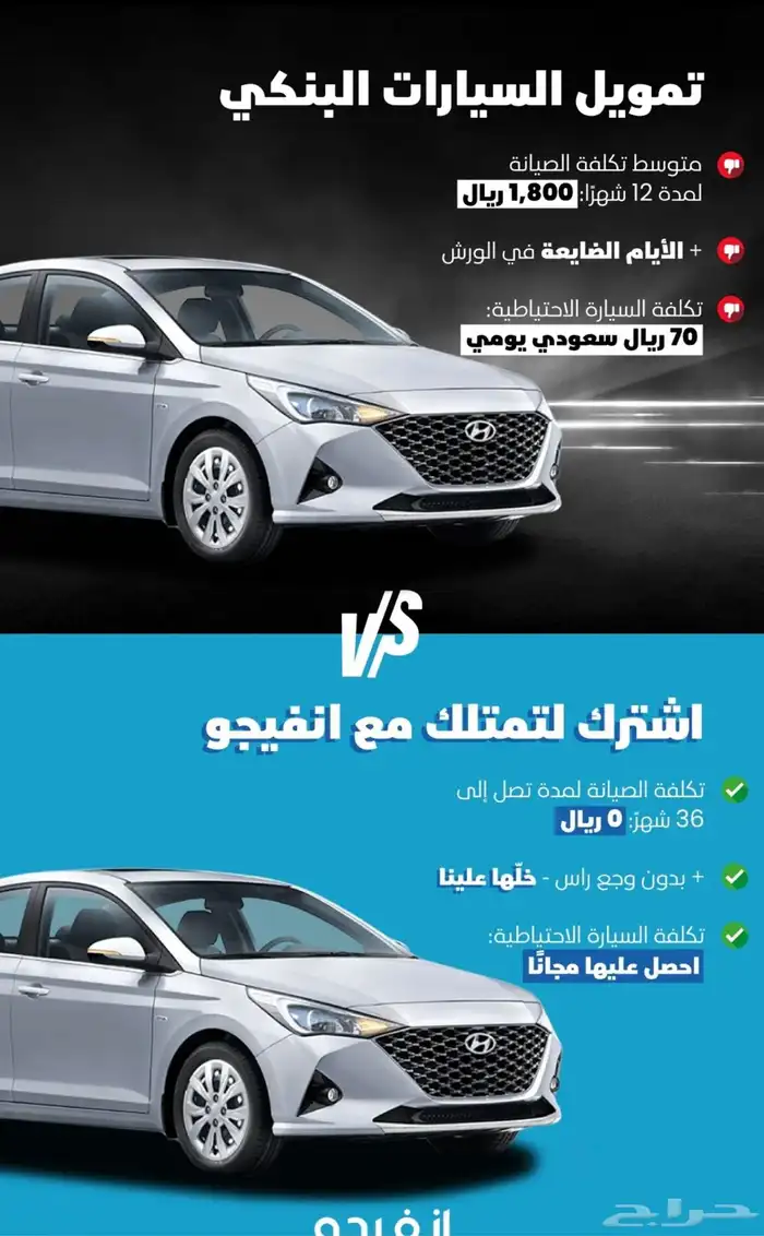 اجار سيارات شهري او تمليك بخصم يصل 1000ريال 3