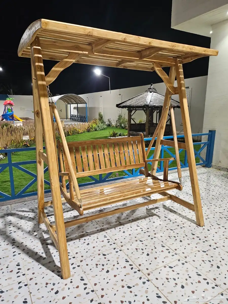 ديكور مراجيح خشب ديكور 6