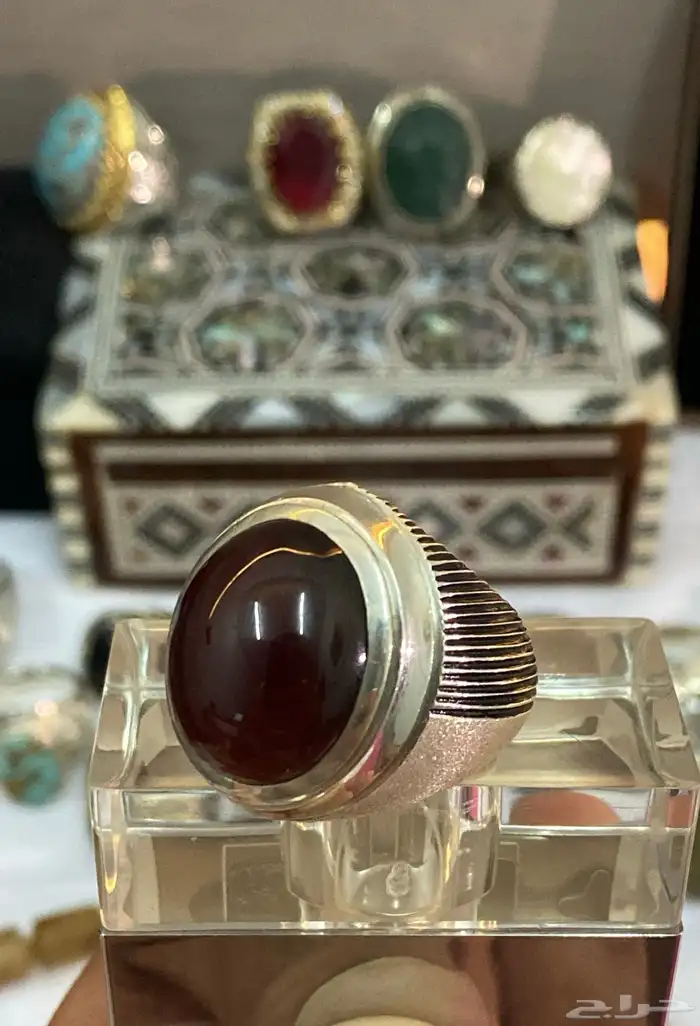 خاتم جارنيت صياغه المايسترو أمين 0