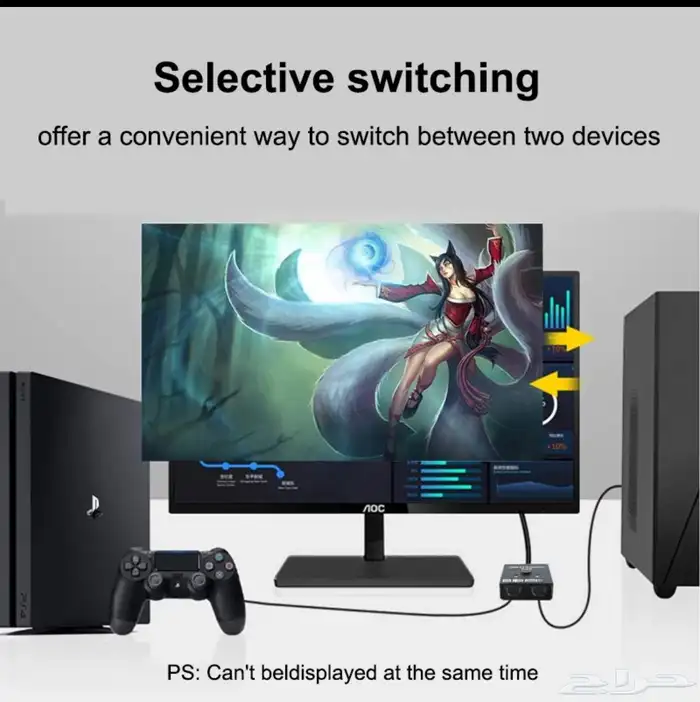 وصله HDMI لتقسيم الشاشات 4