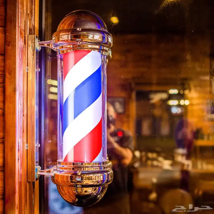 Barber shop pole - علامة الحلاق بإضاءة 0