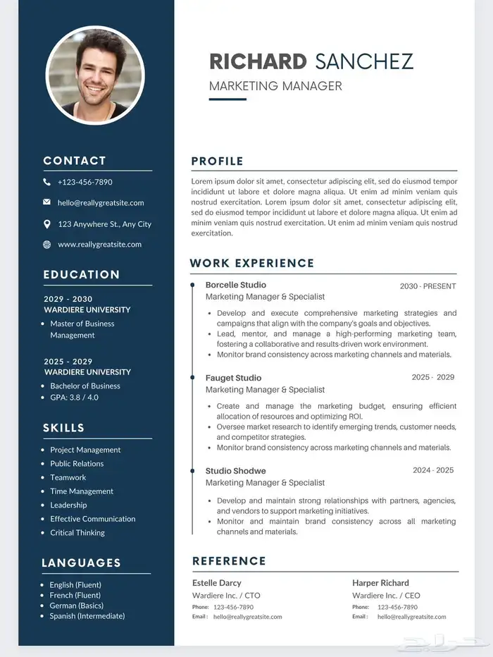 مصمم سيرة ذاتيه Cv 0
