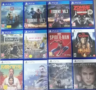 اشرطه العاب 4 - ps5 سوني بلاي ستيشن4- 5 للبيع 0