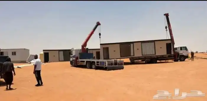 نقل مخيمات بركسات كرين دبل 1