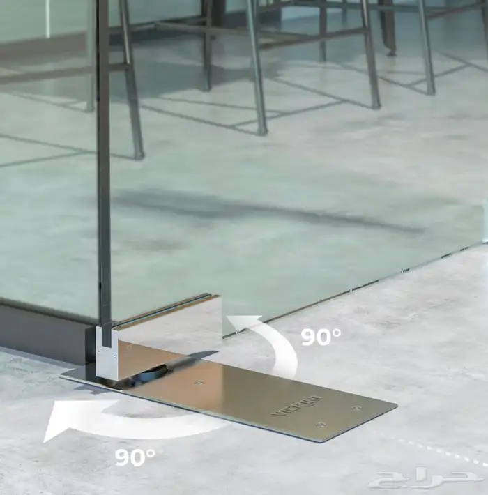 Floor glass hinges مفصلة باب زجاجي ارضية 0