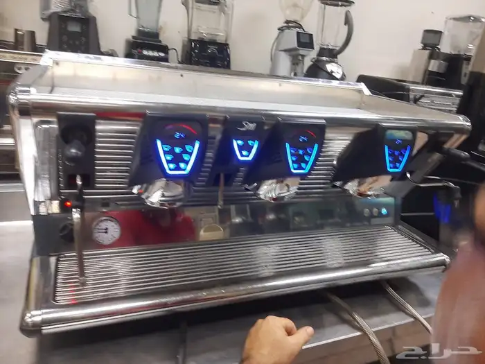 مكاين قهوة اسبريسو ايطالي مستهمل نضيف شبه جديد 2