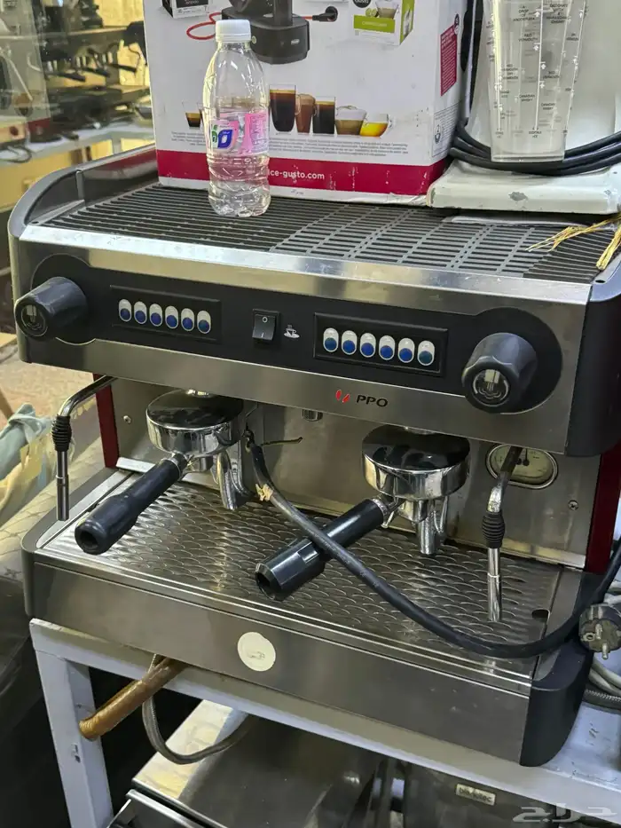 مكاين قهوة اسبريسو ايطالي مستهمل نضيف شبه جديد 10