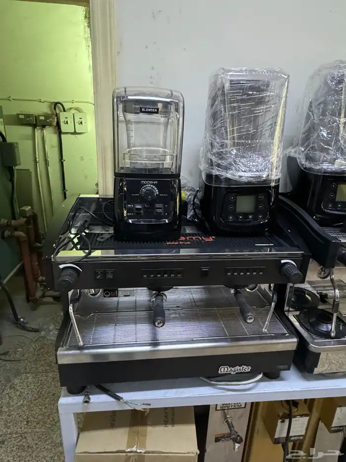 مكاين قهوة اسبريسو ايطالي مستهمل نضيف شبه جديد 4