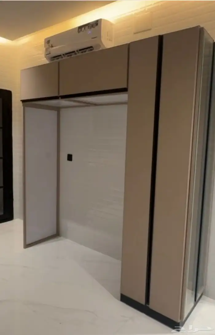 تفصيل دواليب مطابخ صاج المنيوم خشب 16