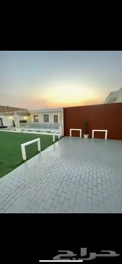 شاليه للايجار في العيد شمال جدة استراحة قسمين شاليهات مجلسين 9