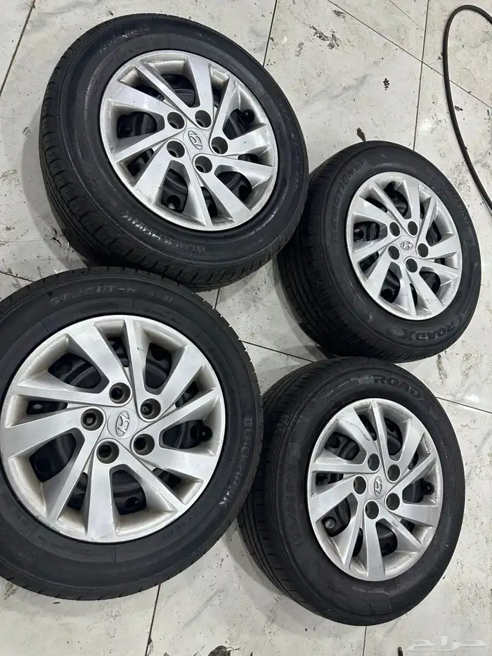 جنوط النترا حديد 2020 اصلي مع كفرات وطيس 1