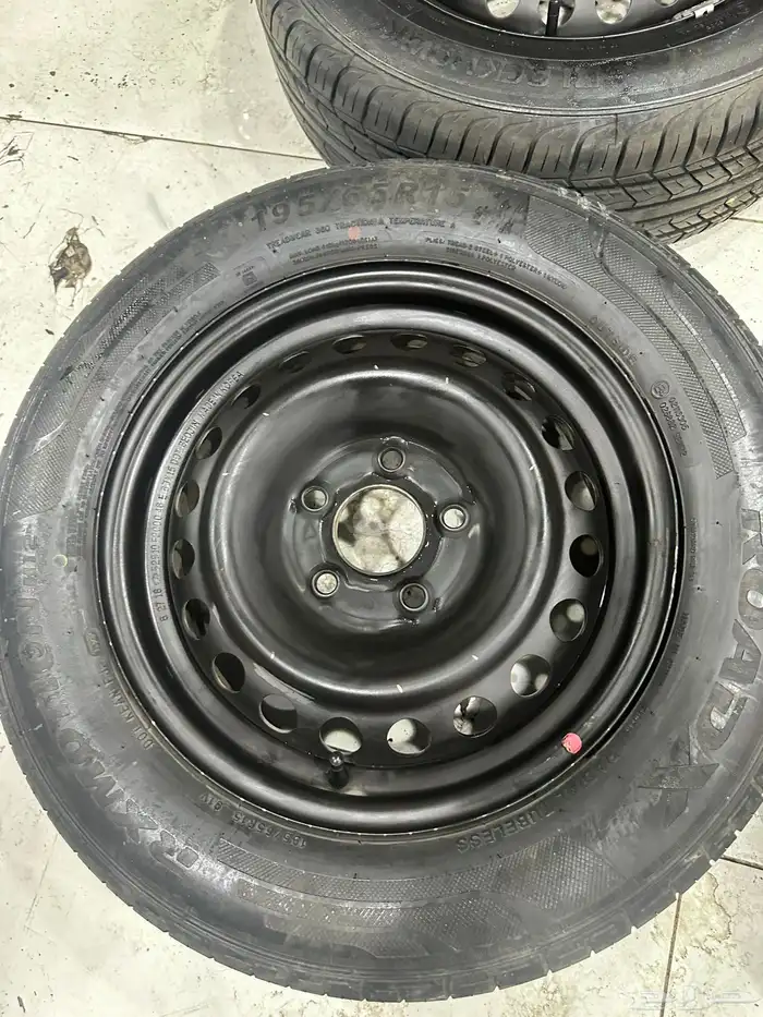 جنوط النترا حديد 2020 اصلي مع كفرات وطيس 6