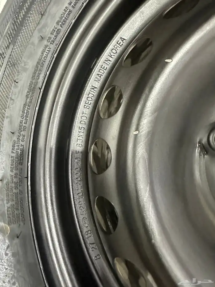 جنوط النترا حديد 2020 اصلي مع كفرات وطيس 7