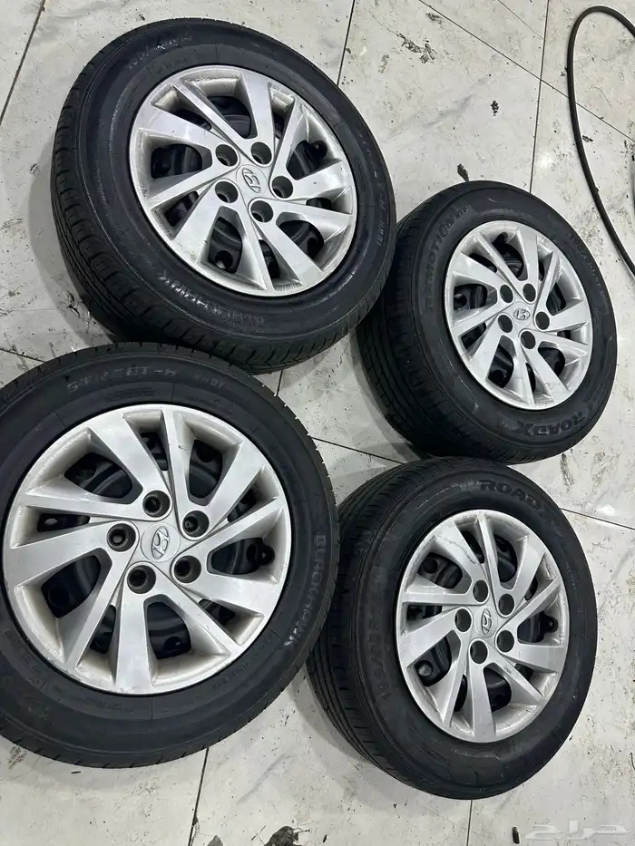 جنوط النترا حديد 2020 اصلي مع كفرات وطيس 2